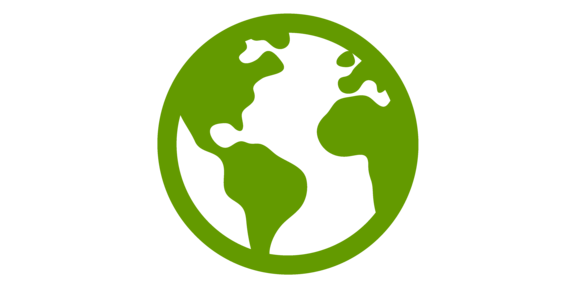green icon of the earth