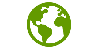 green icon of the earth